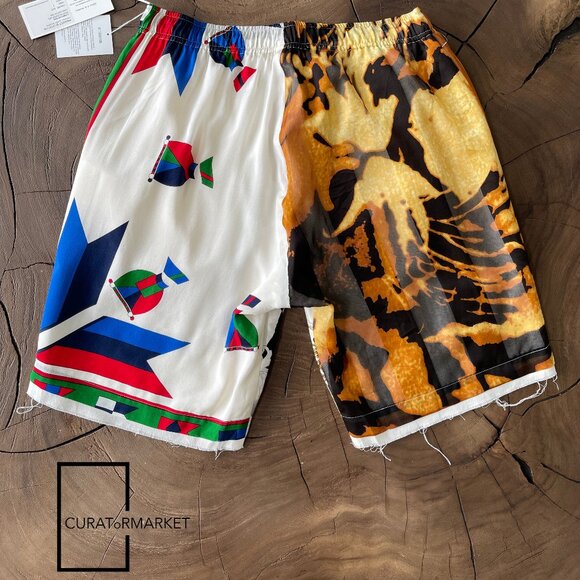 Children of the Discordance Sz2 Vintage Scarf 1 of 1 Baroque Pattern Shorts SS20 - Picture 2 of 11